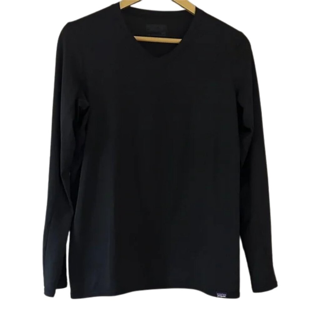 Patagonia Black Capilene Long Sleeve Baselayer – Performance Thermal Top